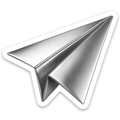paper airplane sticker