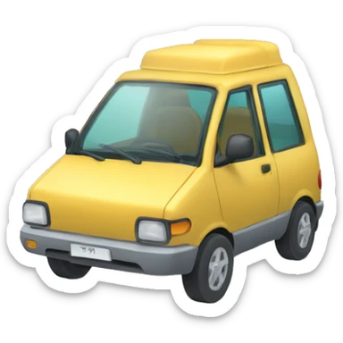 Le Pokémon évoli qui conduit une voiture  sticker