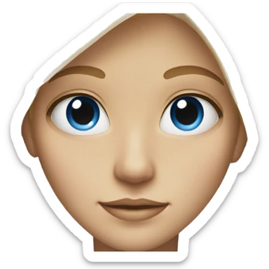  Blonde, eyes blue and clean girl sticker