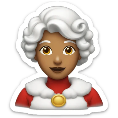 mrs claus sticker