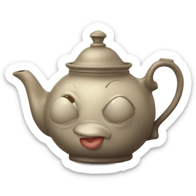 grandma's old teapot sticker