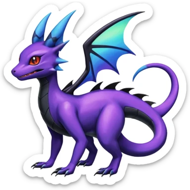 Shiny Salandit-Noivern-Umbreon-Hybrid (Full body) sticker