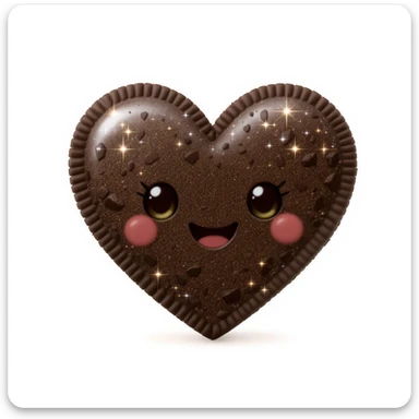emo heart emoji, cute and shiny, no background sticker
