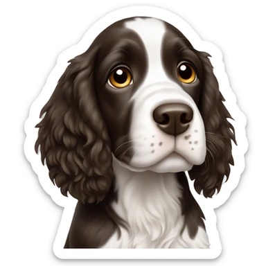 springer spaniel puppy sticker