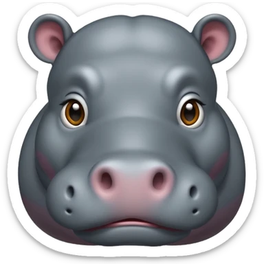 Hippo sticker