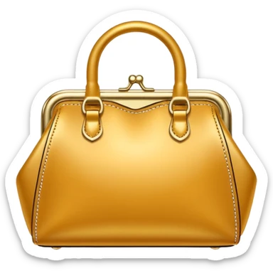 golden luxury purse sticker