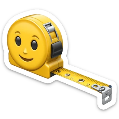 measuring tape emoij sticker