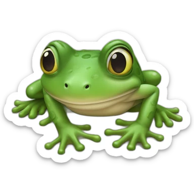 Grenouille qui fait un doigt d’honneur sticker