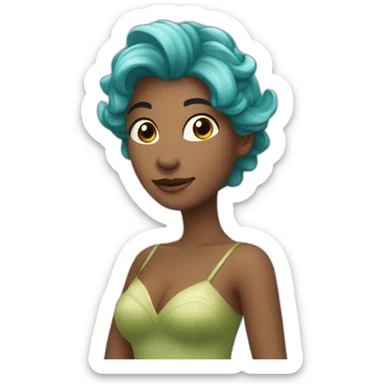 Fée avec queue de sirène sticker