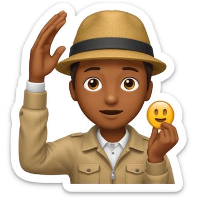 Dabing emoji sticker