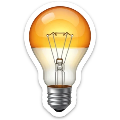 a light bulb being sticker