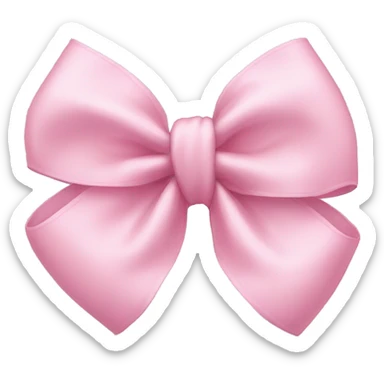 Baby pink bow sticker