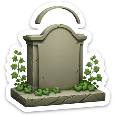 Create a graveyard and write 2020 sticker