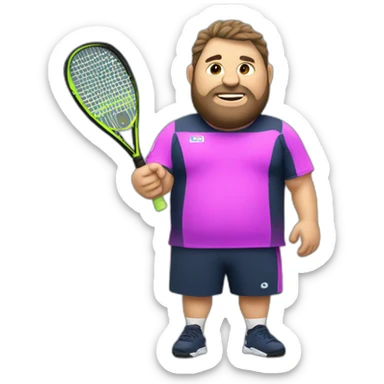 FAT PADEL PLAYER sticker