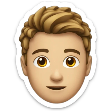 Jóven confundido sticker