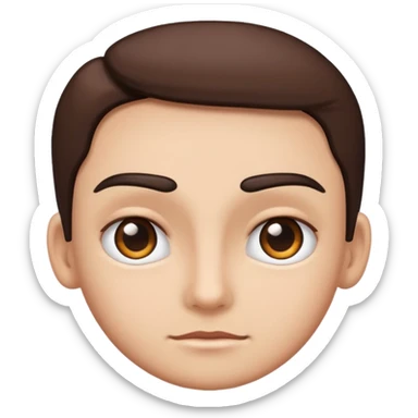 Eyebrow raising sticker