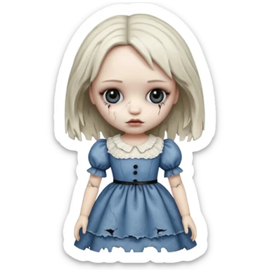 create an ugly and creepy one sticker