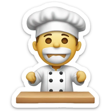 A chef doing a chefs kiss￼ sticker
