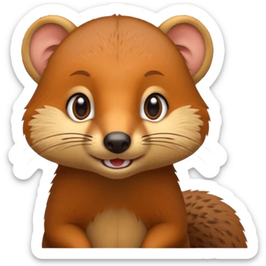 Cute mongoose sticker