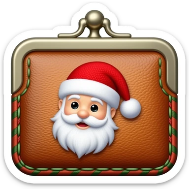 Christmas Man's wallet sticker