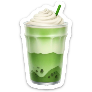 Ice matcha latte sticker