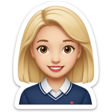 Baddie preppy aesthetic cute sassy sticker