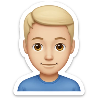 Akward smirk sticker