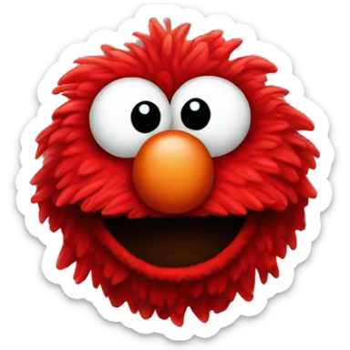 Cute Elmo head sticker