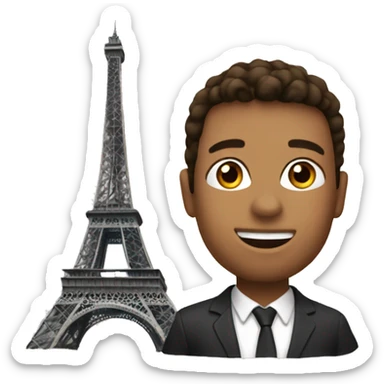 Me with Eiffel Tower  sticker