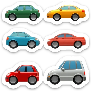 10 Cars sticker