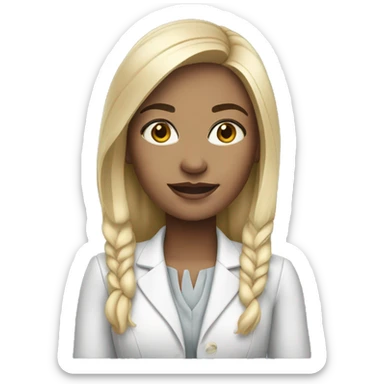 Young Chief Marketing Officer Woman, White Skin sticker