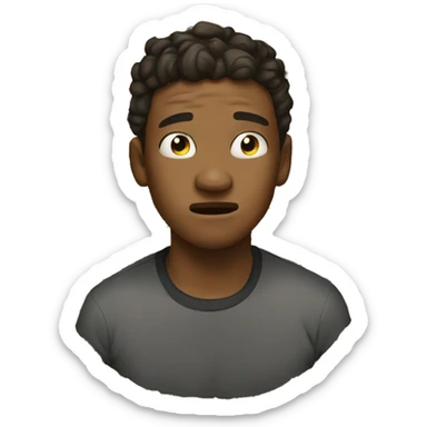 20 year old man crying so hard sticker