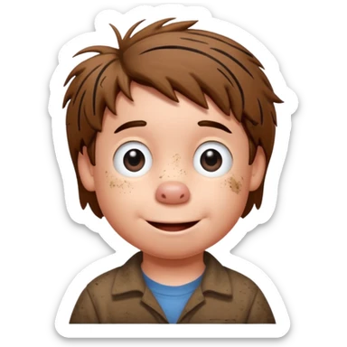 Pig-Pen from the comic strip Peanuts sticker