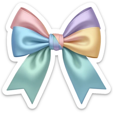 artsy bow delicate sticker