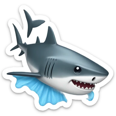 shark with mop sticker
