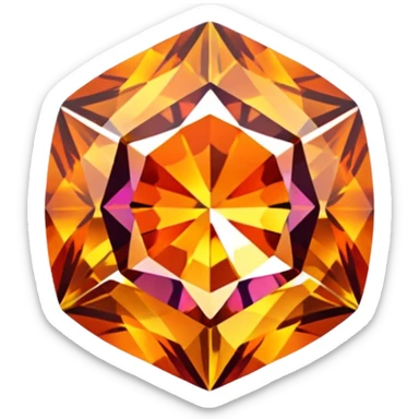 A mystic fire topaz natural cut sticker