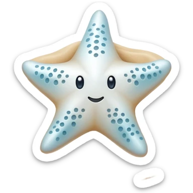 Estrella de mar blanca sticker