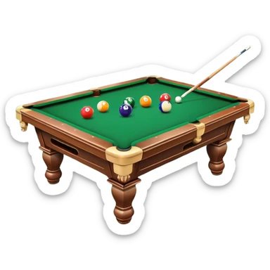 billiard table sticker