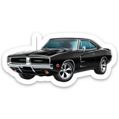 faz o dodge charge dos Velozes & Furiozos pra min? sticker