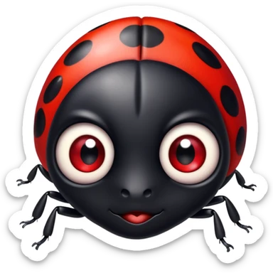 emo Lady bug sticker