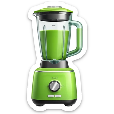 green kitchen blender sticker