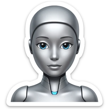AI humanoid sticker