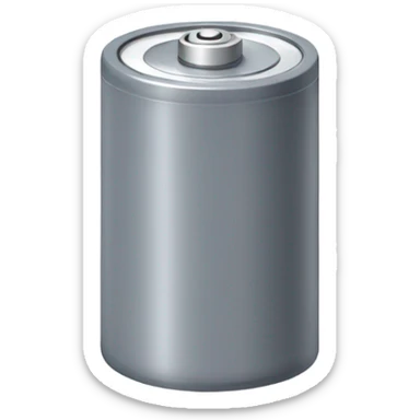 Gray battery  sticker