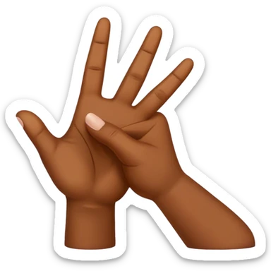 ASL alphabet sticker