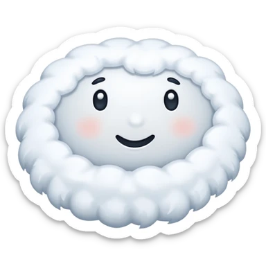 Snow on a floor  sticker