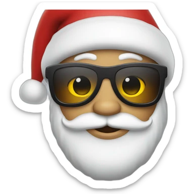 Santa Claus wearing shades sticker