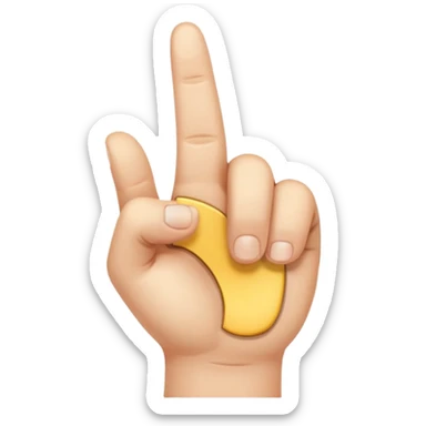 
Hand with Index Finger and Thumb Crossed sticker