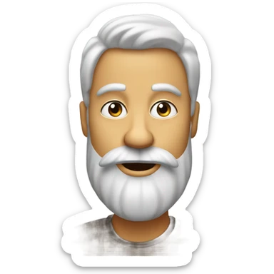 This emoji 🤨 but instead of straight lips make it a kissy lips and add a finger pointing up and a beard  sticker