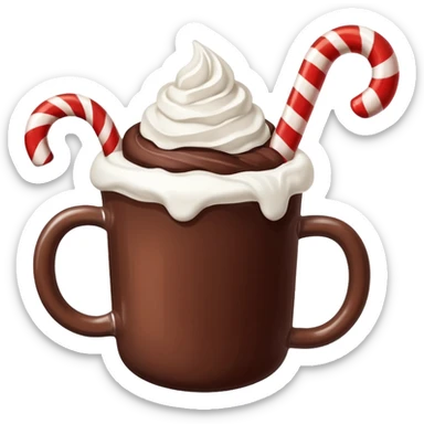 christmas cacao sticker