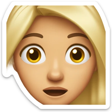 surprised woman slapping her face medium skin sticker